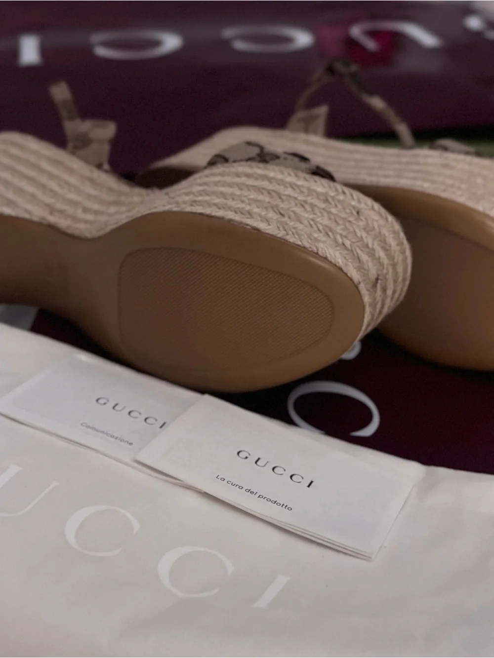 Gucci GG Monogram (Wedge-Plataformas)